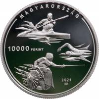 (2021) Монета Венгрия 2021 год 10000 форинтов "XXXII Летняя олимпиада Токио 2020"  Серебро Ag 925  P