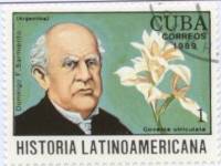 (1989-062) Марка Куба "Доминго Ф. Сармьенто"    История Латинской Америки III Θ
