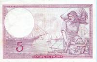 (№1940P-83a.9) Банкнота Франция 1940 год "5 Francs"