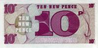 1972 Банкнота Великобритания 1972 год 10 пенсов Деньги для армии 6-й выпуск  UNC
