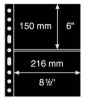 Лист GRANDE 2S на 4 банкноты. двусторонний, черный,. Упаковка (5 шт.) Германия, 324690