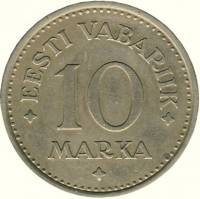 (1925) Монета Эстония 1925 год 10 марок   Медь-Никель  VF