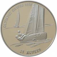 () Монета Сейшельские острова 1995 год 25  ""   Биметалл (Серебро - Ниобиум)  UNC