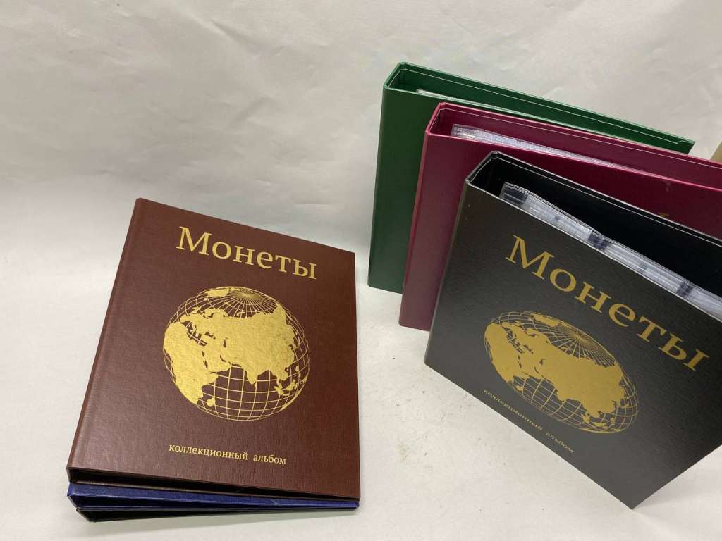 Набор альбомов для монет 6 шт
