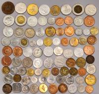 Набор иностранных монет 87 штук
