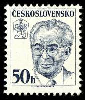 (1983-82) Марка Чехословакия "Г. Гусак"    Президент Густав Гусак (Стандартный выпуск) III O