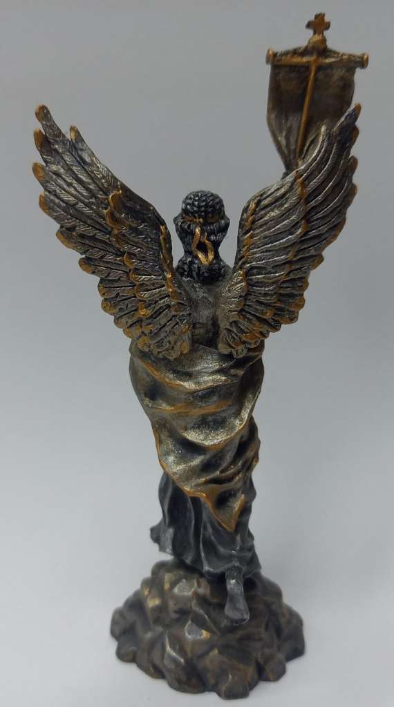 Христианская оловянная миниатюра &quot;Ангел.Воскресение&quot; 11.5 см (сост на фото)