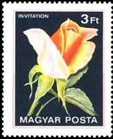 (1982-021) Марка Венгрия "Приглашение"    Розы II Θ