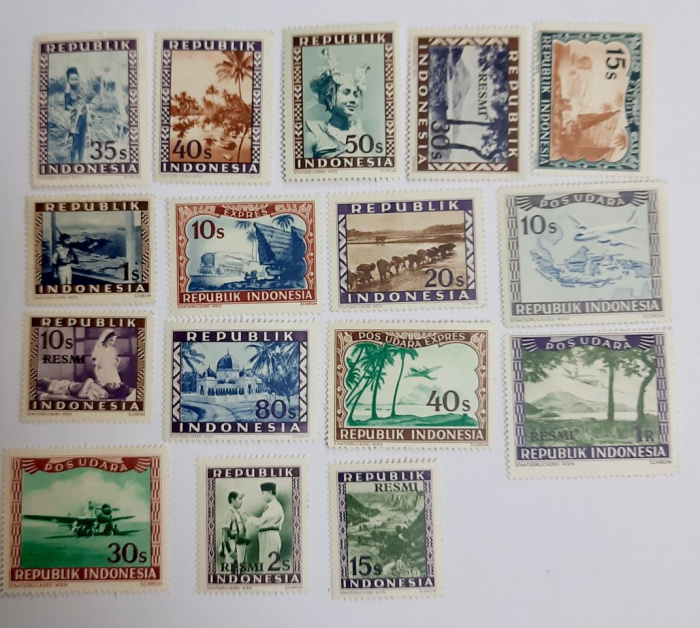 (--) Набор марок Индонезия &quot;16 шт.&quot;  Негашеные  , III O