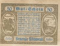 (№1920) Банкнота Австрия 1920 год "50 Heller"