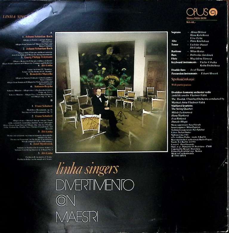 Пластинка виниловая , Divertimento on maestri Opus 300 мм. Excellent