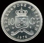 () Монета Ниделандские Антильские острова 1978 год 10  ""   Биметалл (Серебро - Ниобиум)  UNC