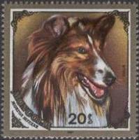(1984-076) Марка Монголия "Колли"    Собаки III Θ