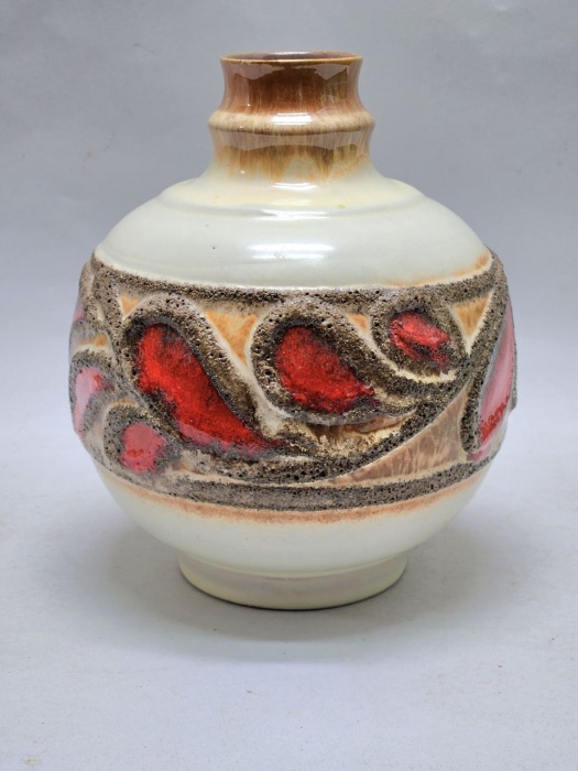 Ваза керамика  Коралл ГДР 17 см