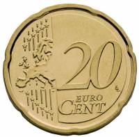 (2003) Монета Финляндия 2003 год 20 евроцентов  1-й тип образца 1999-2006 с буквой М Скандинавский с