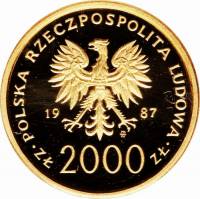 () Монета Польша 1987 год 2000  ""    AU