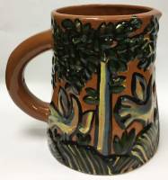 Кувшин, глина, 15 см. (сост. на фото)