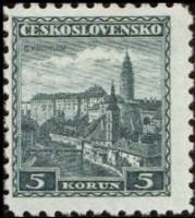 (1932-003) Марка Чехословакия "Крумловский замок"    Ланшафты III Θ