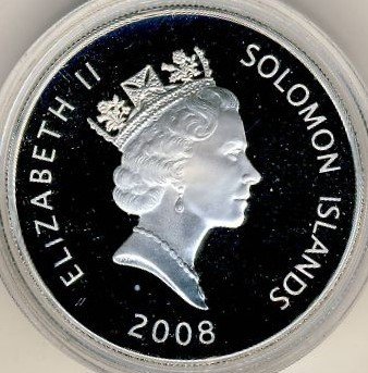(2008) Монета Соломоновы Острова 2008 год 25 долларов &quot;Артиллерия&quot;  Серебро Ag 925  PROOF