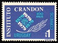 (№1979-1548) Марка Уругвай 1979 год "Институт крэндон столетие", Гашеная