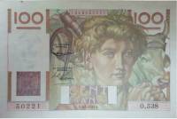 (№1953P-128d.6) Банкнота Франция 1953 год "100 Francs"