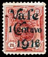 (№1916-158) Марка Перу 1916 год "Рамон Кастилья 1С через 20С коричневый", Гашеная