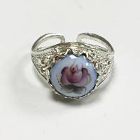 Перстень "Финифть", серебрение (сост. на фото)