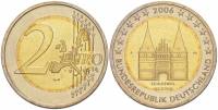 (001) Монета Германия (ФРГ) 2006 год 2 евро "Шлезвиг-Гольштейн" Двор A Биметалл  UNC