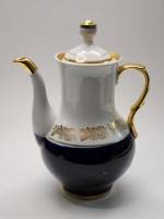 Кофейник кобальт позолота Полонное