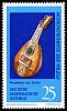 (1971-083) Марка Германия (ГДР) "Мандолина"    Музыкальные инструменты III Θ