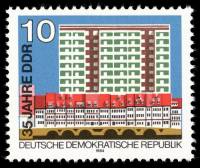 (1984-047) Марка Германия (ГДР) "Жилые здания"    ГДР 35 лет II Θ