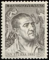 (1955-022) Марка Чехословакия "Я. Штурса"    Деятели культуры и науки II Θ
