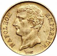 (№1802km661) Монета Франция 1802 год 20 Francs (Один)