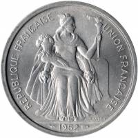 (№1952km4) Монета Новая Каледония 1952 год 5 Francs