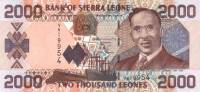  Банкнота Сьерра-Леоне 01.03.2003 год 2 000     UNC