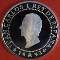 () Монета Испания 1993 год 2000 песет ""  Биметалл (Серебро - Ниобиум)  UNC