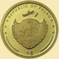 (№2007) Монета Палау 2007 год 1 Dollar (Иоанн Павел II)