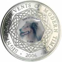 (2006) Монета Сомали 2006 год 1 доллар "Колли"  Цветная Медь-Никель  UNC