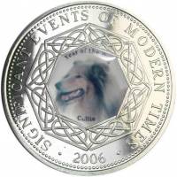 (2006) Монета Сомали 2006 год 1 доллар "Колли"  Цветная Медь-Никель  UNC