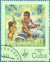 (1985-024) Марка Куба "Охота"    Выставка почтовых марок, Гавана III Θ