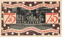 (№1921) Банкнота Германия 1921 год "75 Pfennig"