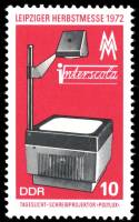 (1972-057) Марка Германия (ГДР) "Проектор"    Ярмарка, Лейпциг III O