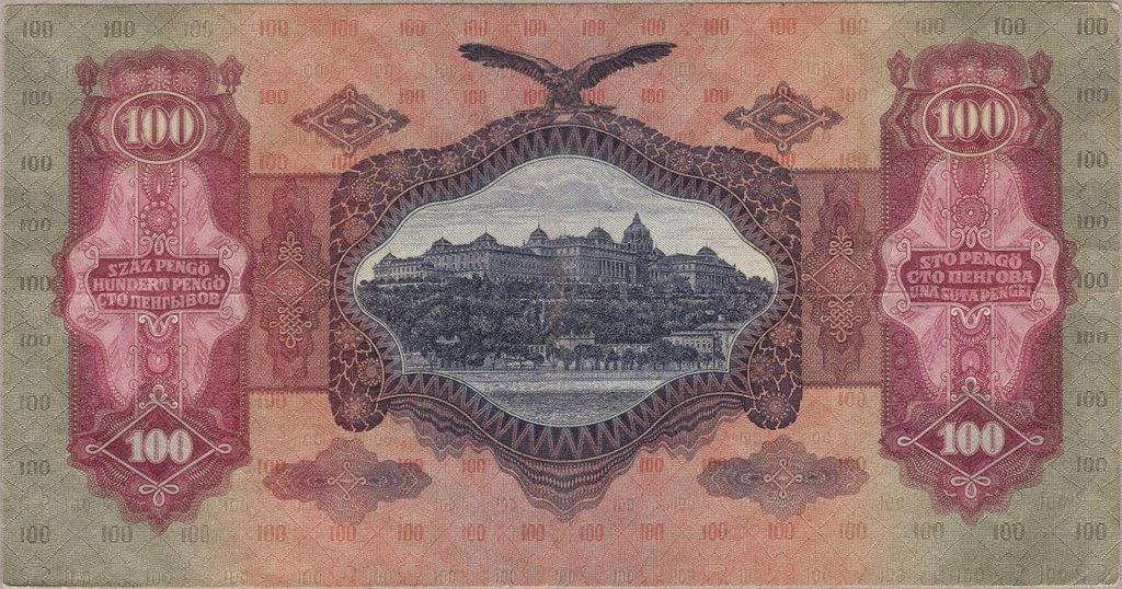 (1930) Банкнота Венгрия 1930 год 100 пенго &quot;Матьяш I Корвин&quot;   UNC