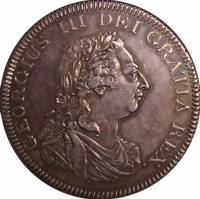 () Монета Англия / Великобритания 1804 год 5  ""   Биметалл (Серебро - Ниобиум)  AU