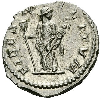 (№ (Элагабал - Антонин) ) Монета Римская империя 1970 год 1 Denarius (Элагабал - Антонин)