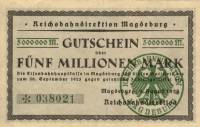 (№1923P-S1313) Банкнота Германия 1923 год "5,000,000 Mark"