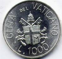 () Монета Ватикан 1983 год 1000 лир ""   AU