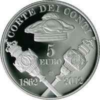 () Монета Италия 2012 год 5 евро ""  Биметалл (Серебро - Ниобиум)  AU