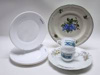 Блюдо 3 столовые тарелки Морфлот и 2 чайные чашки (7 предметов)