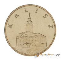 128 Монета Польша 2006 год 2 злотых Калиш  Латунь  UNC